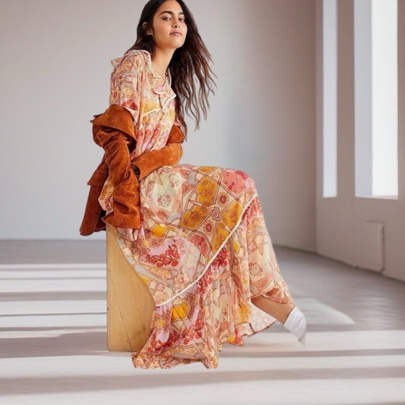Free People Carmella Maxi Dress - Picture 1 of 8